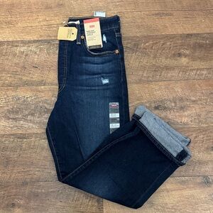 Levi's Women’s  Deep Indigo Slim Straight Jeans